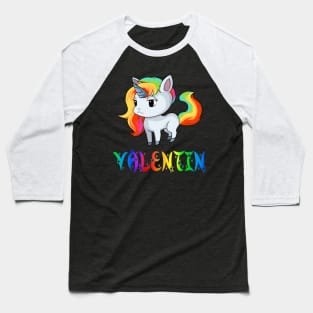 Valentin Unicorn Baseball T-Shirt